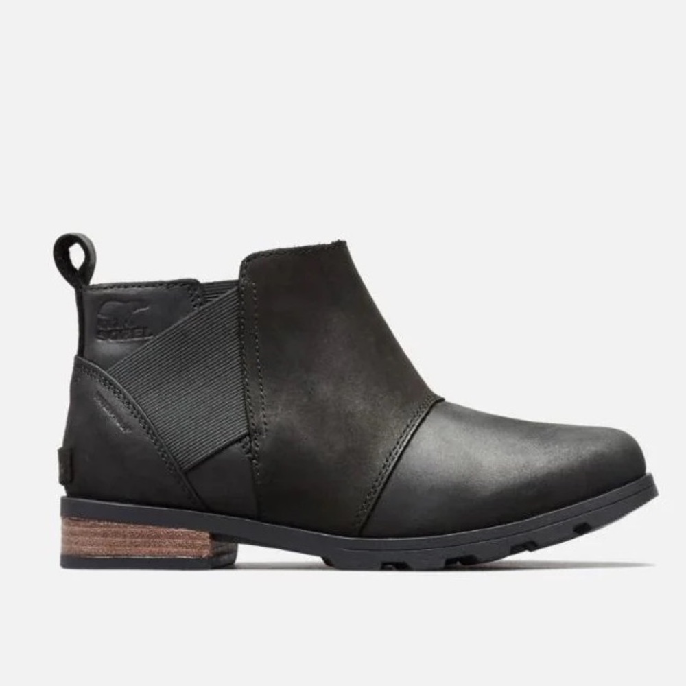 Sorel Black Chelsea Ankle Boots
